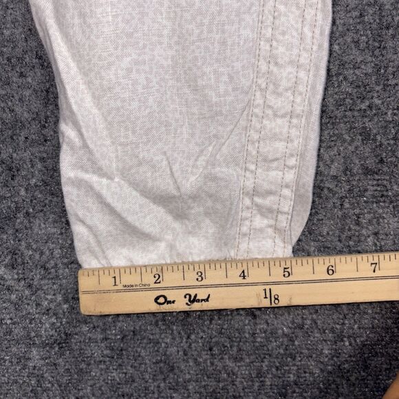 Athleta Pants Womens Size 6 Beige Cabo Linen Jogger Cheetah Print Casual - Picture 9 of 10